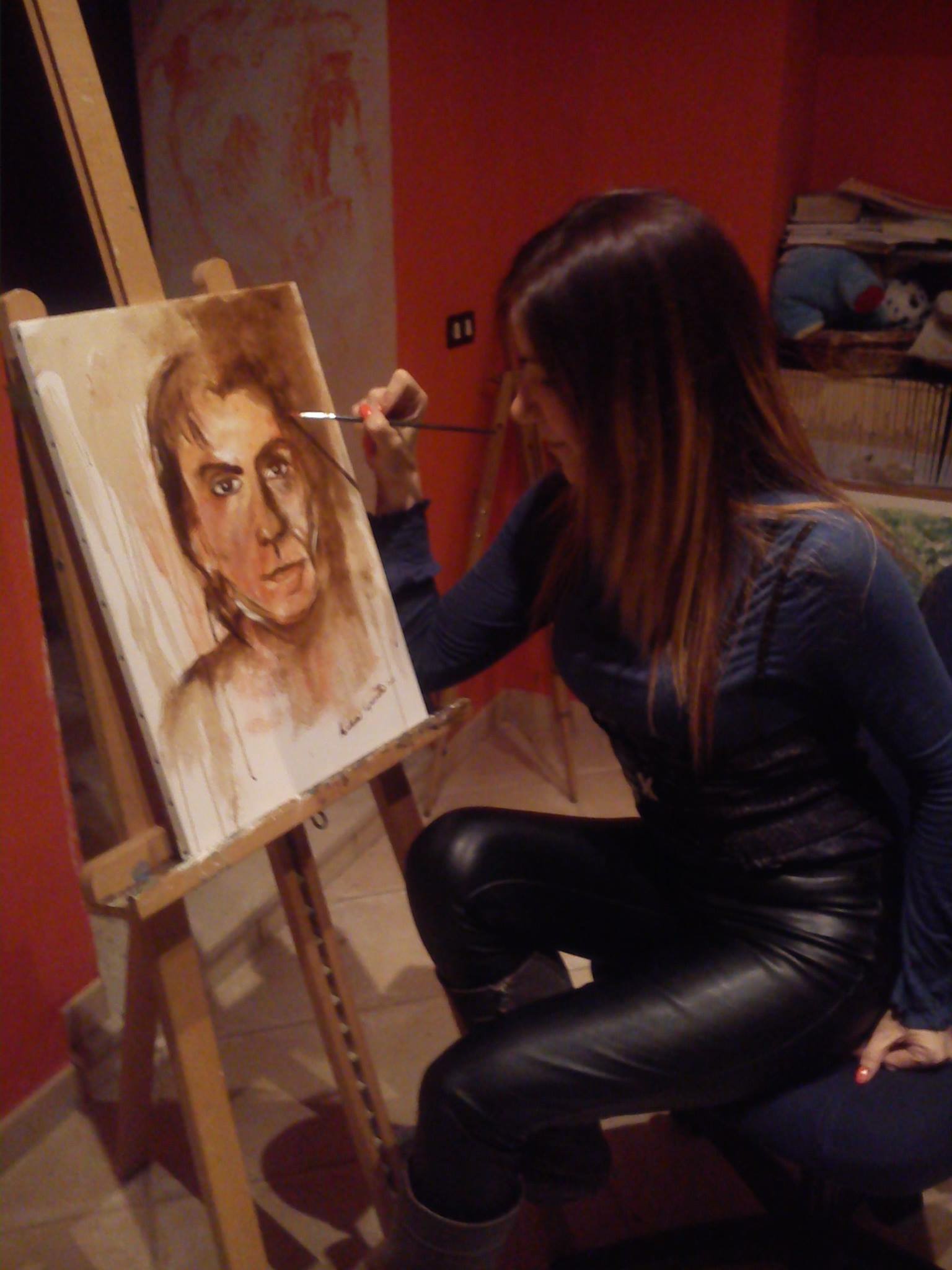 Anna Capoccetta painting Sydney Urshan
